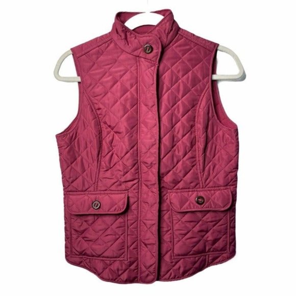 Van Heusen Jackets & Blazers - Van Heusen Size X-Small Solid Mauve Pink Puffer Quilted Women's Vest Size Winter